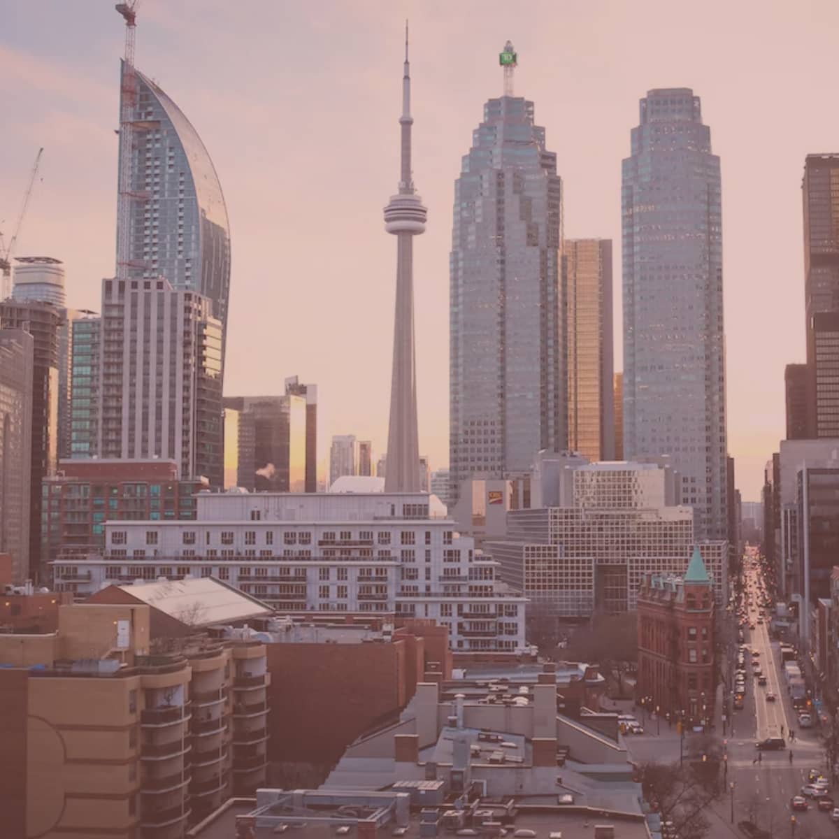 Toronto skyline and surrounding areas